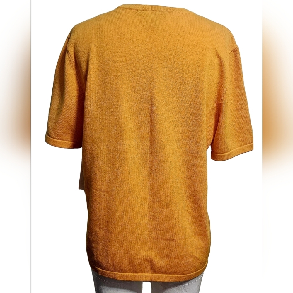Lauren Ralph Lauren Women's Short Sleeve V-Neck Quiet Luxury Basic Sweater Sz XL - Picture 2 of 5
